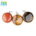 21mm agate beads semi precious stone round pendant for wholesale